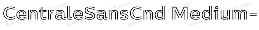 CentraleSansCnd Medium字体转换